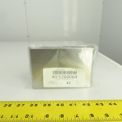 ASI Accurate Partitions 40-5260064 Stainless Steel G/A Shoe 6" x 4" H