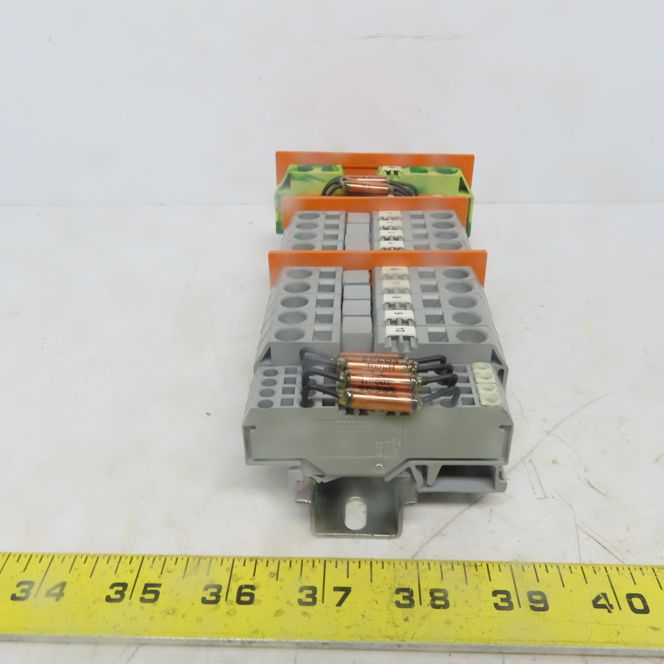 Wago 284, 283 & 280 Din Rail Terminal Block Strip Assembly