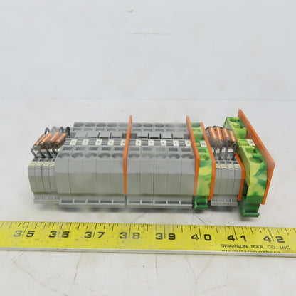 Wago 284, 283 & 280 Din Rail Terminal Block Strip Assembly