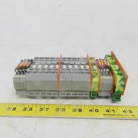 Wago 284, 283 & 280 Din Rail Terminal Block Strip Assembly