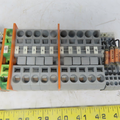 Wago 284, 283 & 280 Din Rail Terminal Block Strip Assembly