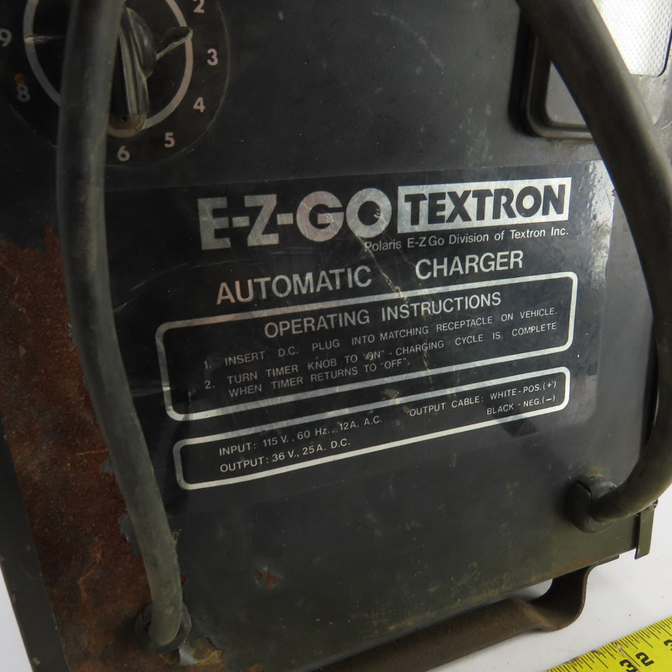 Textron E-Z-Go 36V 25A Golf Cart Battery Charger 115V Input