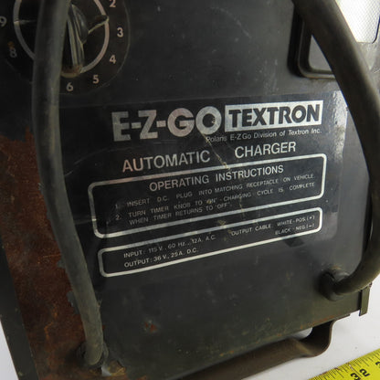 Textron E-Z-Go 36V 25A Golf Cart Battery Charger 115V Input