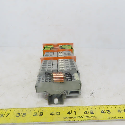Wago 284, 283 & 280 Din Rail Terminal Block Strip Assembly