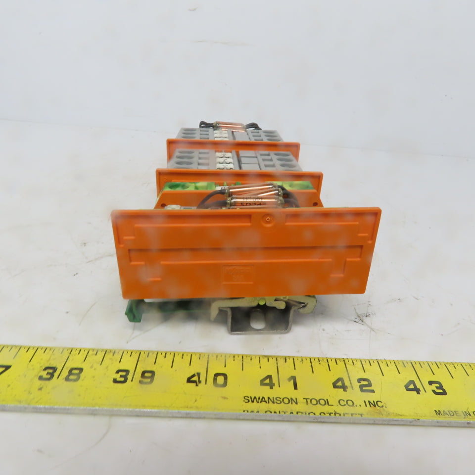 Wago 284, 283 & 280 Din Rail Terminal Block Strip Assembly