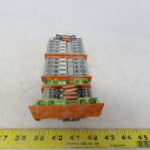 Wago 284, 283 & 280 Din Rail Terminal Block Strip Assembly