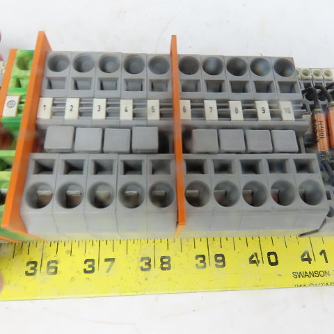 Wago 284, 283 & 280 Din Rail Terminal Block Strip Assembly