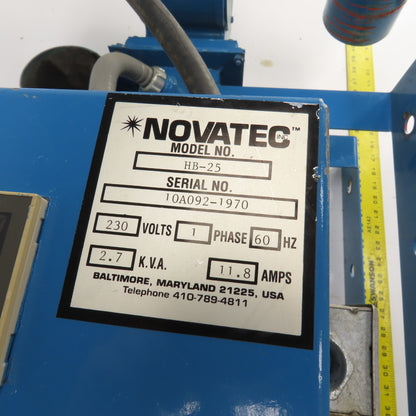 Novatec HB-25 Material Unloader For Desiccant Dryer 25LB Per Hour 230V 1PH