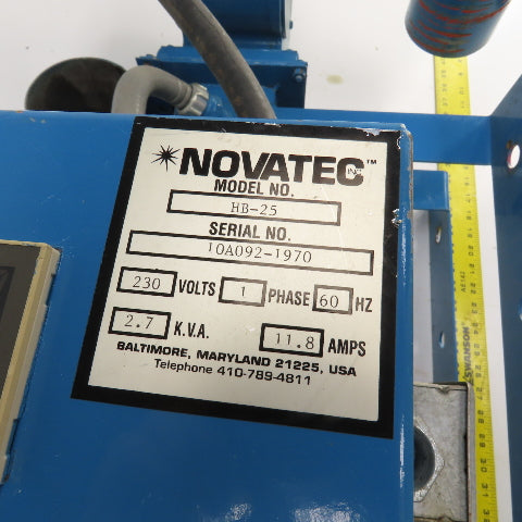 Novatec HB-25 Material Unloader For Desiccant Dryer 25LB Per Hour 230V 1PH