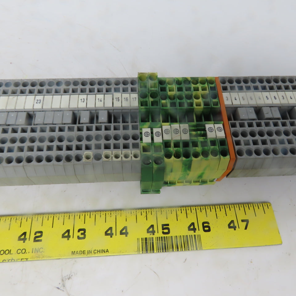 Wago <-- 280 & 281 Din Rail Terminal Block Strip Assembly 101 Blocks