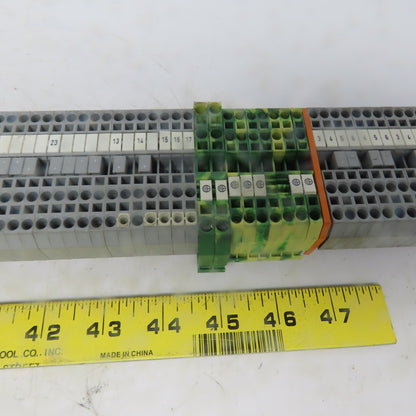 Wago <-- 280 & 281 Din Rail Terminal Block Strip Assembly 101 Blocks