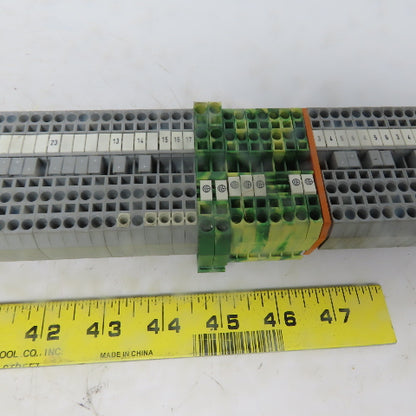 Wago <-- 280 & 281 Din Rail Terminal Block Strip Assembly 101 Blocks