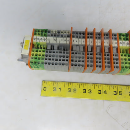 Wago <-- 280 & 281 Din Rail Terminal Block Strip Assembly 101 Blocks
