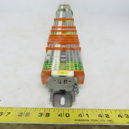 Wago <-- 280 & 281 Din Rail Terminal Block Strip Assembly 101 Blocks