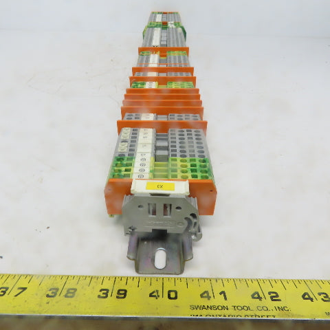 Wago <-- 280 & 281 Din Rail Terminal Block Strip Assembly 101 Blocks