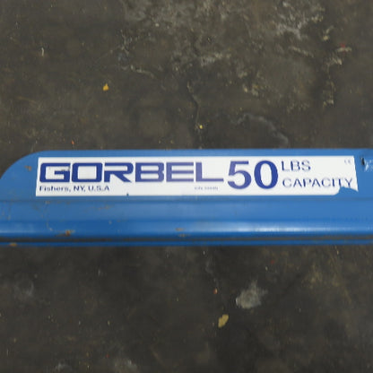 Gorbel 594278 8' Travel Post Mount Tool Balancer Over Arm Jib Crane 50Lbs.