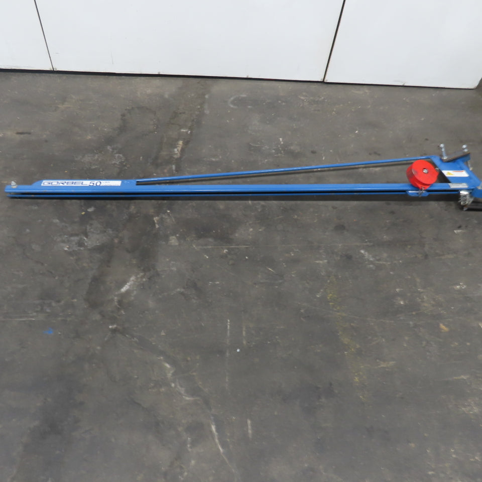 Gorbel 594278 8' Travel Post Mount Tool Balancer Over Arm Jib Crane 50Lbs.