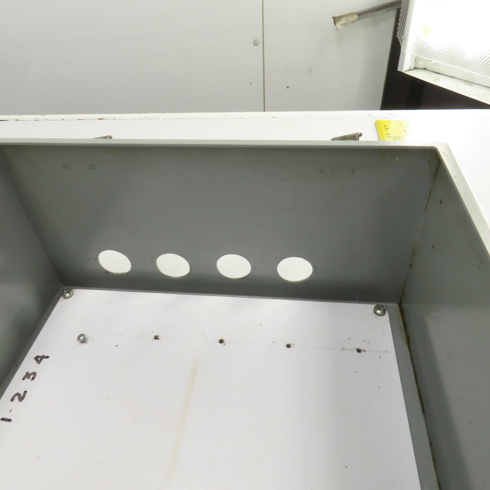 12" x 10" x 6" Steel Electrical Enclosure W/Backplate & Hinged Door