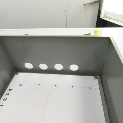 12" x 10" x 6" Steel Electrical Enclosure W/Backplate & Hinged Door