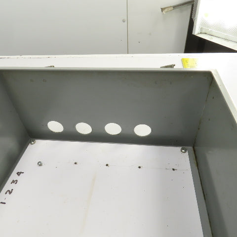 12" x 10" x 6" Steel Electrical Enclosure W/Backplate & Hinged Door
