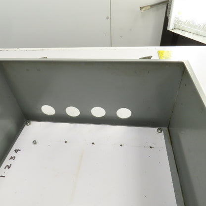 12" x 10" x 6" Steel Electrical Enclosure W/Backplate & Hinged Door