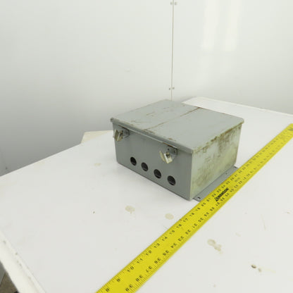 12" x 10" x 6" Steel Electrical Enclosure W/Backplate & Hinged Door