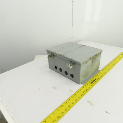 12" x 10" x 6" Steel Electrical Enclosure W/Backplate & Hinged Door