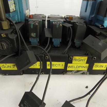 MAC 82A-EA-000-TM-DAAP-1DA 8-Valve Pneumatic Solenoid Valve Manifold Bank 120VAC