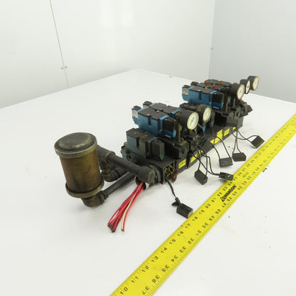 MAC 82A-EA-000-TM-DAAP-1DA 8-Valve Pneumatic Solenoid Valve Manifold Bank 120VAC