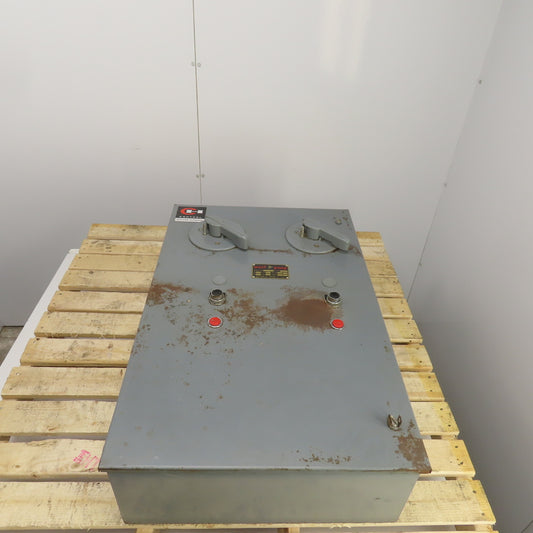 Cutler-Hammer Vintage 1963 220V 3PH 5HP Dual Motor Starter Control Panel Size 0