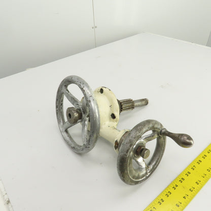 Cleveland No. 1 Spindle Fine Feed & Hand Feed Assembly From Vertical Mill