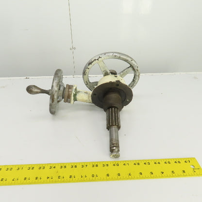 Cleveland No. 1 Spindle Fine Feed & Hand Feed Assembly From Vertical Mill