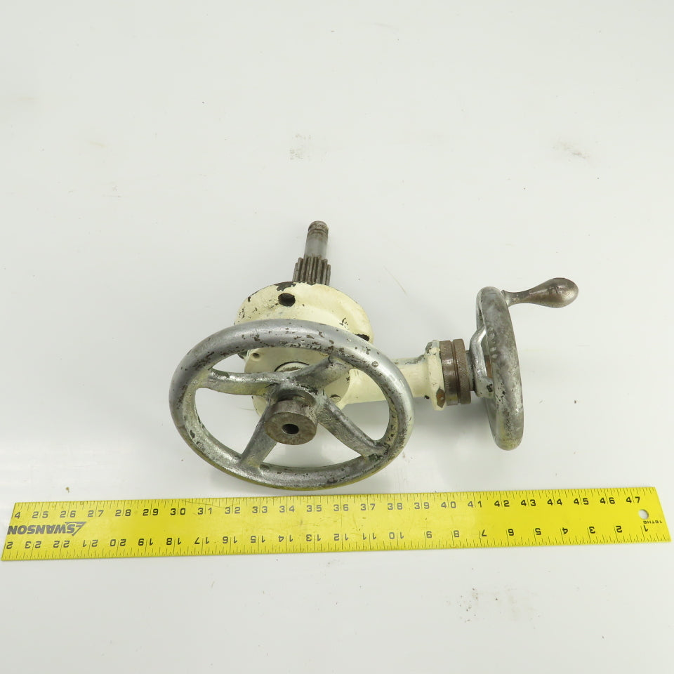 Cleveland No. 1 Spindle Fine Feed & Hand Feed Assembly From Vertical M ...