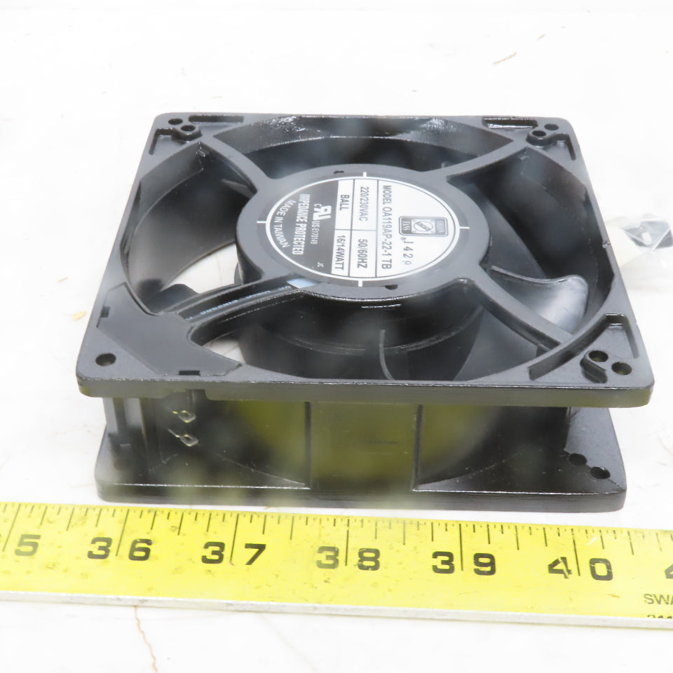 Orion Fans OA119AP-22-1 TB AC Fan 120 x 120 x 38mm 230VAC 15W 3000 RPM 16/14W