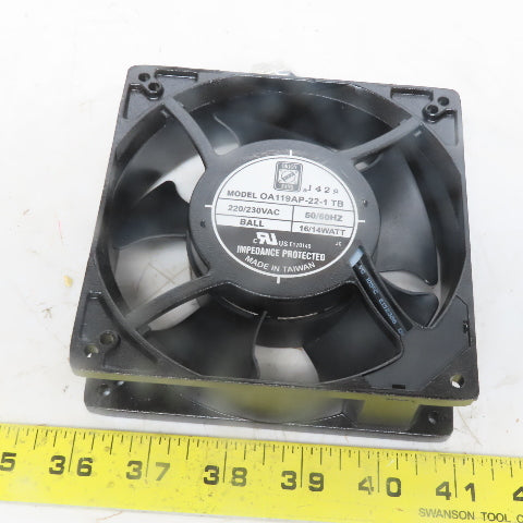 Orion Fans OA119AP-22-1 TB AC Fan 120 x 120 x 38mm 230VAC 15W 3000 RPM 16/14W