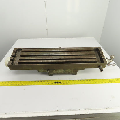 Cleveland No. 1 26" x 6" T-Slot Table From Vertical Milling Machine