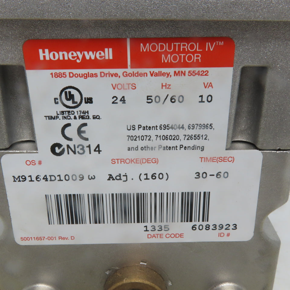 Honeywell Modutrol Actuator Motor 24Vac Adj 90° To 160° 30-60 Sec. 35LB Torque