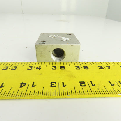 Anver 4-Port Aluminum Pneumatic Air Manifold 3/8" NPT For Vacuum Lifter Spreader