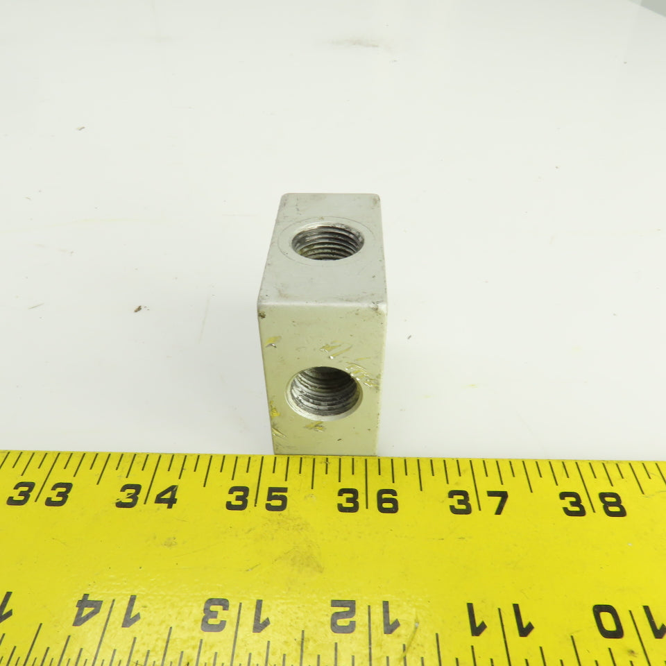 Anver 4-Port Aluminum Pneumatic Air Manifold 3/8" NPT For Vacuum Lifter Spreader