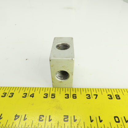 Anver 4-Port Aluminum Pneumatic Air Manifold 3/8" NPT For Vacuum Lifter Spreader