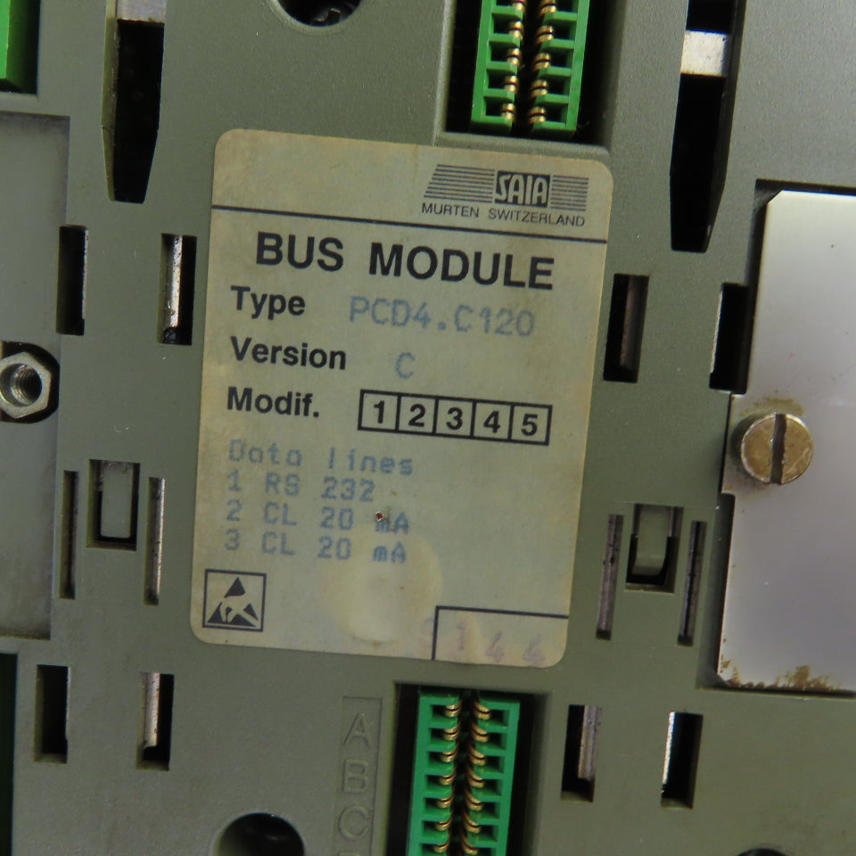 Saia PCD4.C120 Version C Bus Module