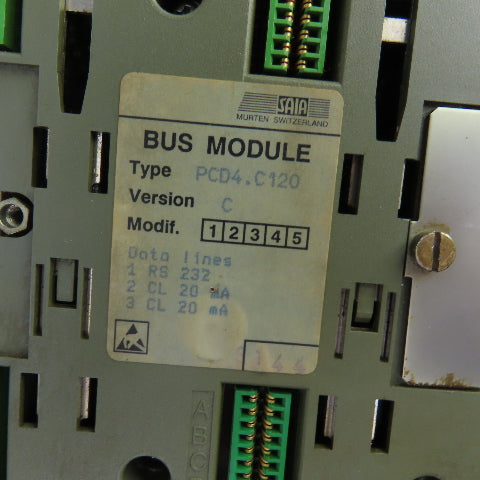 Saia PCD4.C120 Version C Bus Module