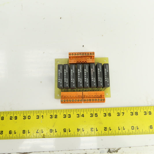 SD 1045/1 ISS.1 Circuit Board SD 1045/4 W/ (8) Crydom AC Relays MP240D3