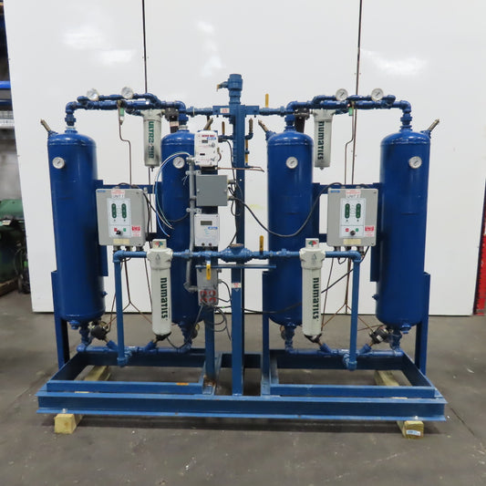 Medical Grade Two Stage Split Compressed Air Filtration Dryer Monitor System