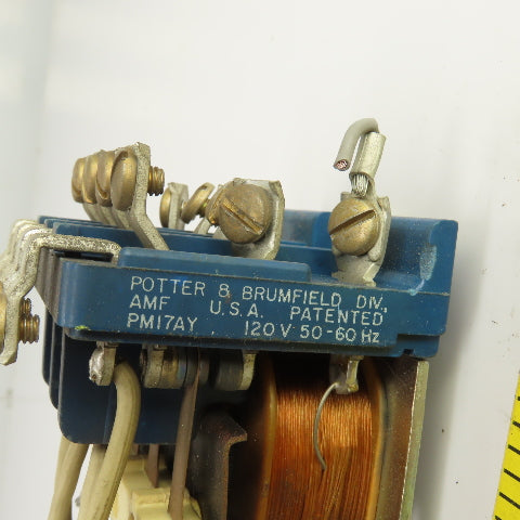 Potter & Brumfield PM17AY 120V Power Relay 50/60HZ 1HP 1PH