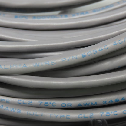 4c/24AWG Cable Connector Wire Assembly W/AMP 20644-1 & 205838-1 Ends 100'