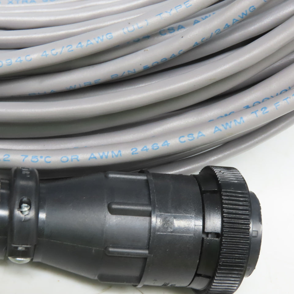 4c/24AWG Cable Connector Wire Assembly W/AMP 20644-1 & 205838-1 Ends 100'