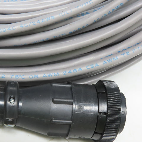 4c/24AWG Cable Connector Wire Assembly W/AMP 20644-1 & 205838-1 Ends 100'