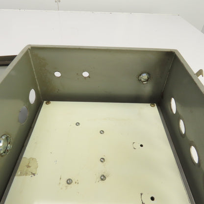 Hoffman 12" x 10" x 5" Steel Electrical Enclosure W/Backplate & Hinged Door