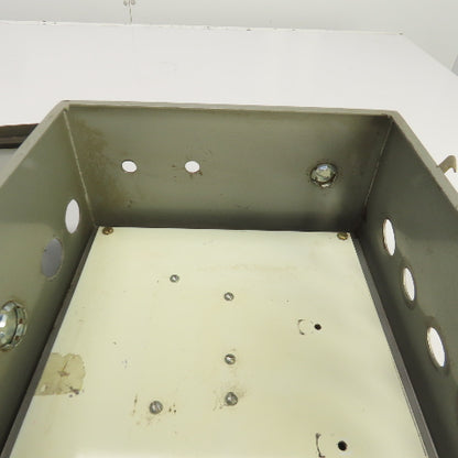 Hoffman 12" x 10" x 5" Steel Electrical Enclosure W/Backplate & Hinged Door
